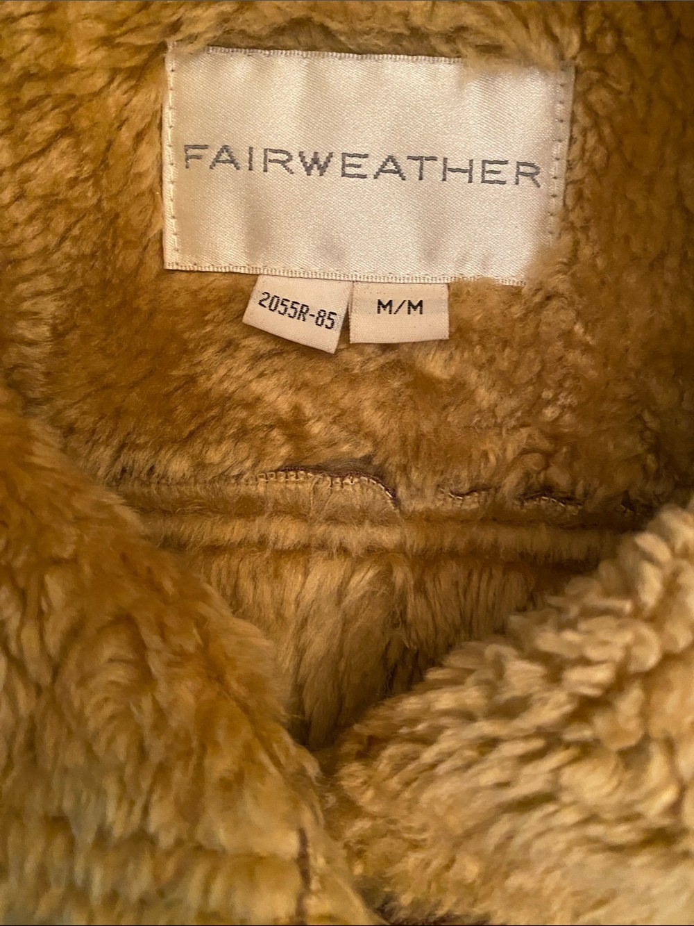 Women's Brown Faux Shearling Long Coat - Picture 2 of 4